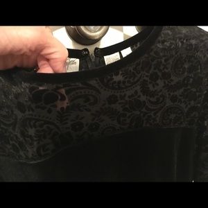 Black Velvet & Lace Dress